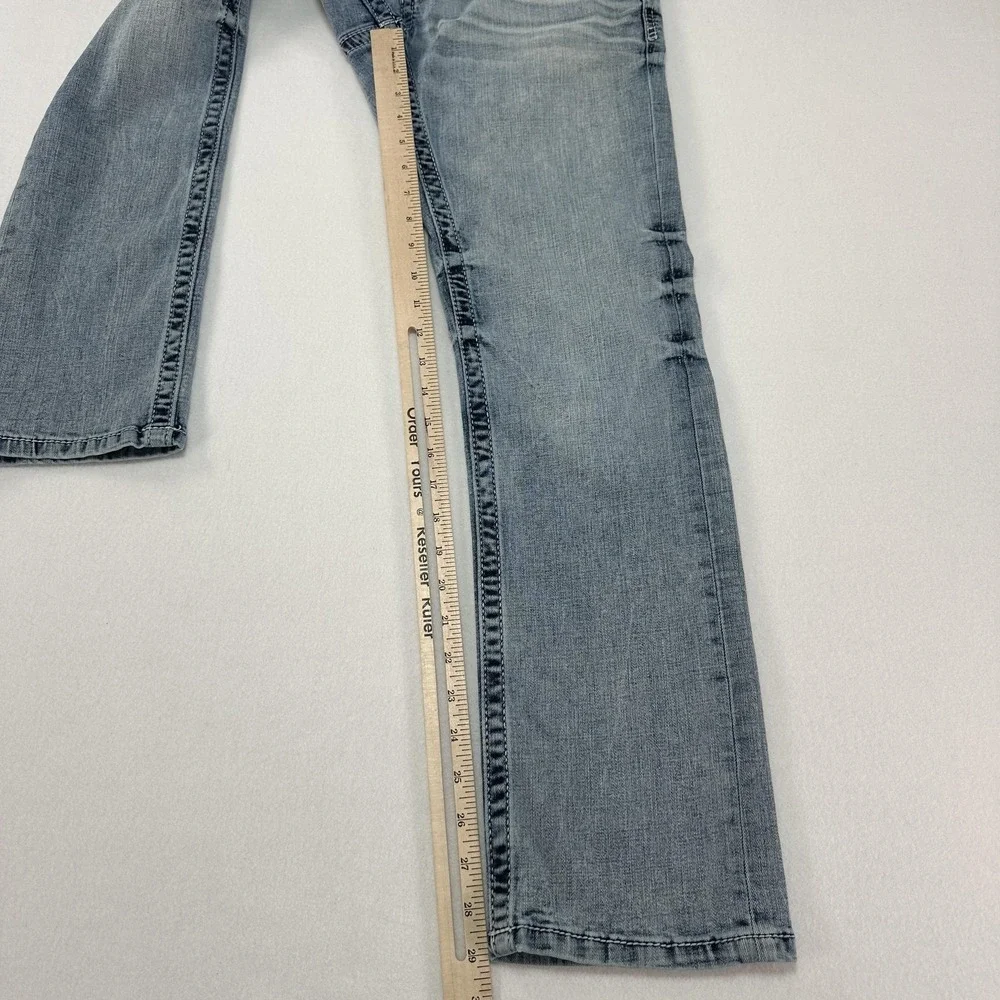 BKE Alec Jeans Mens 30x30 Blue Straight Stretch Denim Light Wash Casual Prep